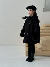 Load image into Gallery viewer, 【予約】リボン付きピーコート　長袖　outer　冬90～150ｃｍ　Wselect
