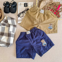 Load image into Gallery viewer, 【予約】 くまちゃん刺繍ハーフパンツ  bottom　刺繍　80～130ｃｍ　Wselect - W select  baby kids
