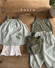 Load image into Gallery viewer, 【予約】Aosta リボンフレアパンツ　夏　Bottoms　baby　Kids　Wselect Aosta

