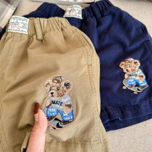 Load image into Gallery viewer, 【予約】 くまちゃん刺繍ハーフパンツ  bottom　刺繍　80～130ｃｍ　Wselect - W select  baby kids
