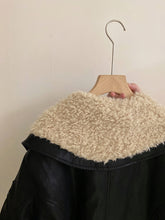 画像をギャラリービューアに読み込む, 【予約】ボアエリレザーブルゾン　羽織　あったか　おそろい　110～170ｃｍ　Wselect
