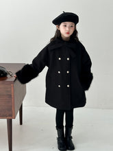 Load image into Gallery viewer, 【予約】リボン付きピーコート　長袖　outer　冬90～150ｃｍ　Wselect
