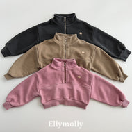 【予約】アーチピグハーフジップ　トップス　ジップ　AW 韓国  韓国子供服　2026 ELLYMOLLY - W select  baby kids