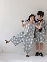Load image into Gallery viewer, 【予約】スターセットアップ&amp;ジャンプスーツ　夏　星柄　100～160ｃｍ　子供服　 Wselect　SS 子供服　 Wselect - W select  baby kids
