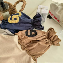 Load image into Gallery viewer, 【予約】 リメイク風ナンバリングTOPS  切り替え　80～130ｃｍ　Wselect - W select  baby kids
