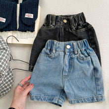 Load image into Gallery viewer, 【予約】シンプルデニムショートパンツ  夏　denim  80～130ｃｍ　子供服　 Wselect　SS 子供服　 Wselect - W select  baby kids

