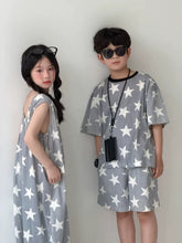 Load image into Gallery viewer, 【予約】スターセットアップ&amp;ジャンプスーツ　夏　星柄　100～160ｃｍ　子供服　 Wselect　SS 子供服　 Wselect - W select  baby kids
