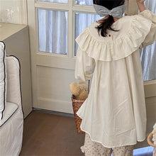 画像をギャラリービューアに読み込む, 【予約】 フリルミドルワンピース  ホワイト　ブルー　80～130ｃｍ　Wselect - W select  baby kids
