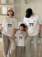 【予約】親子ユニフォームTシャツ　夏　90cm～adult  子供服　 おそろいWselect　SS 子供服　 Wselect - W select  baby kids