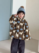 Cargar imagen en el visor de la galería, 【予約】デイリーフリース　ブルゾン　羽織　冬　80～150ｃｍ　Wselect

