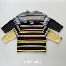 Load image into Gallery viewer, 【予約】キャンパスカラーブロックティー　長袖　トップス　AW 韓国  韓国子供服　2026 ELLYMOLLY - W select  baby kids
