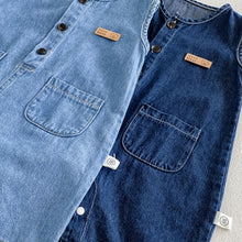 Charger l'image dans la galerie, 【予約】デニムロンパース&amp;キャップ　夏　73～100ｃｍ　baby　子供服　 Wselect　SS 子供服　 Wselect - W select  baby kids
