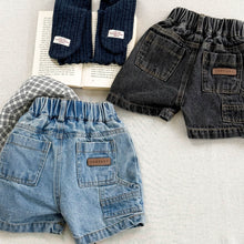 Load image into Gallery viewer, 【予約】シンプルデニムショートパンツ  夏　denim  80～130ｃｍ　子供服　 Wselect　SS 子供服　 Wselect - W select  baby kids
