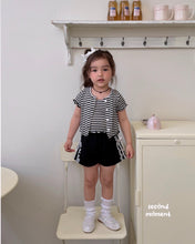 Charger l'image dans la galerie, 【即納】ボーダーアンサンブル　セット　second moment  Tシャツ　韓国子供服　90〜160 Jr. Wselect - W select  baby kids
