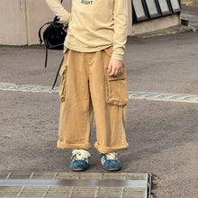 Load image into Gallery viewer, 【予約】 異素材切り替えワークパンツ ゆったり　パンツ  80～130ｃｍ　Wselect - W select  baby kids
