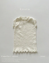 Load image into Gallery viewer, 【即納】Aosta 定番フリルTシャツ　夏　TOPS　baby　Kids　Wselect Aosta
