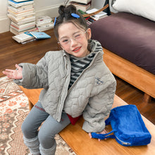 Load image into Gallery viewer, 【予約】ハートキルティングコート  羽織　あったか　冬80～130ｃｍ　Wselect
