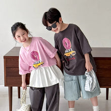 Charger l'image dans la galerie, 【予約】ドーナツTシャツ　夏　tops 90～150ｃｍ　子供服　 Wselect　SS 子供服　 Wselect - W select  baby kids
