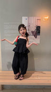 【予約】Blackキャミセットアップ　夏　90～150ｃｍ　子供服　 シック　フリル　Wselect　SS 子供服　 Wselect - W select  baby kids