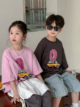 Charger l'image dans la galerie, 【予約】ドーナツTシャツ　夏　tops 90～150ｃｍ　子供服　 Wselect　SS 子供服　 Wselect - W select  baby kids
