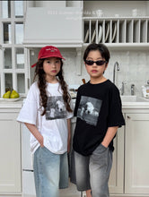 画像をギャラリービューアに読み込む, 【即納】Matilda&amp;lee  モノトーンわんこ　Tシャツ　犬　モノトーン　韓国子供服　90〜160 Jr. Wselect - W select  baby kids
