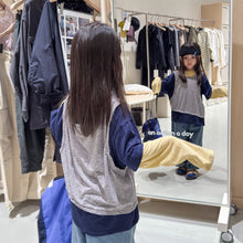 Load image into Gallery viewer, 【予約】レイヤード3色ロンT   春　夏　80～130ｃｍ　Wselect - W select  baby kids
