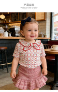 【予約】レトロ柄襟付きTシャツ　tops 夏　80〜130  Tシャツ　baby 子供服　SS　Wselect - W select  baby kids