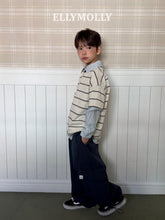 画像をギャラリービューアに読み込む, 【予約】エブリデイティー Tシャツ　ボーダー　小学生 SS 韓国 2026 ELLYMOLLY
