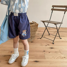 Load image into Gallery viewer, 【予約】 くまちゃん刺繍ハーフパンツ  bottom　刺繍　80～130ｃｍ　Wselect - W select  baby kids
