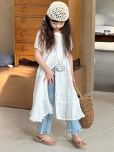 Cargar imagen en el visor de la galería, 【予約】コットンレースパフスリーブワンピ　夏　レース　100～150ｃｍ　子供服　 Wselect　SS 子供服　 Wselect - W select  baby kids
