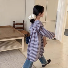 画像をギャラリービューアに読み込む, 【予約】 フリルミドルワンピース  ホワイト　ブルー　80～130ｃｍ　Wselect - W select  baby kids
