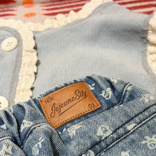 Load image into Gallery viewer, 【予約】 フラワーストレートデニムパンツ  bottom　花柄　80～130ｃｍ　Wselect - W select  baby kids
