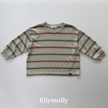 Cargar imagen en el visor de la galería, 【予約】ドミノピグティー　長袖　ボーダー　AW 韓国  韓国子供服　2026 ELLYMOLLY - W select  baby kids

