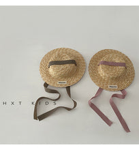 Load image into Gallery viewer, 【予約】かんかん帽　帽子　麦わら　夏　3〜7歳　baby  Wselect　SS 子供服　Wselect - W select  baby kids
