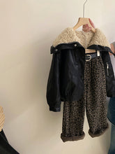 画像をギャラリービューアに読み込む, 【予約】ボアエリレザーブルゾン　羽織　あったか　おそろい　110～170ｃｍ　Wselect
