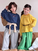 Load image into Gallery viewer, 【予約】 SpringボーダーロンT  ボーダー　ゆったり　90～150ｃｍ　Wselect - W select  baby kids
