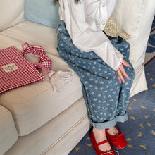 Load image into Gallery viewer, 【予約】 フラワーストレートデニムパンツ  bottom　花柄　80～130ｃｍ　Wselect - W select  baby kids
