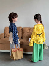 Load image into Gallery viewer, 【予約】 SpringボーダーロンT  ボーダー　ゆったり　90～150ｃｍ　Wselect - W select  baby kids
