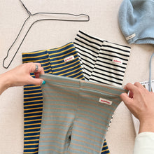 Load image into Gallery viewer, 【即納】ボーダーレギンス　bottom ボーダー　冬80～130ｃｍ　Wselect
