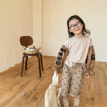 Load image into Gallery viewer, 【予約】 リメイク風ナンバリングTOPS  切り替え　80～130ｃｍ　Wselect - W select  baby kids
