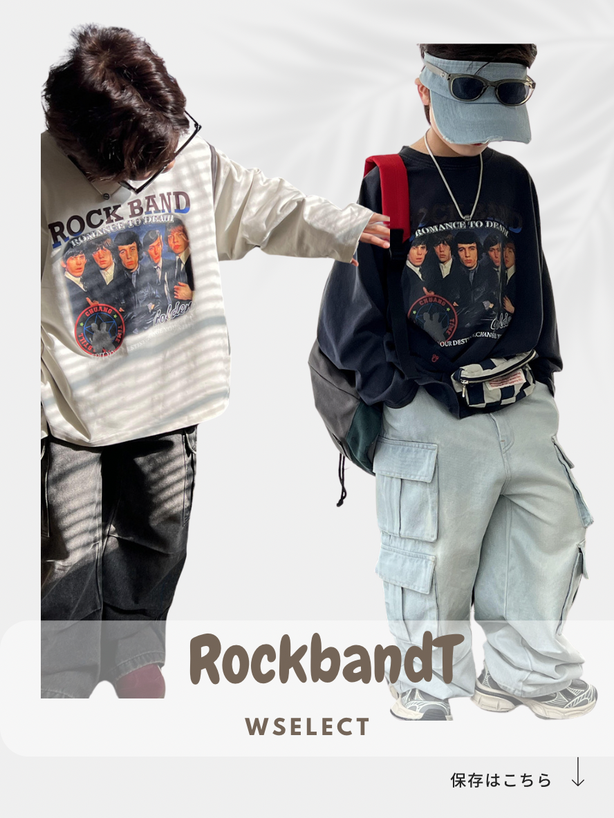 [Ready to ship] Rock Band T Spring 2024 TOPS Kids Junior Size Wselect