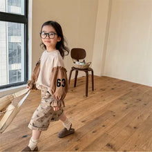 Load image into Gallery viewer, 【予約】 リメイク風ナンバリングTOPS  切り替え　80～130ｃｍ　Wselect - W select  baby kids
