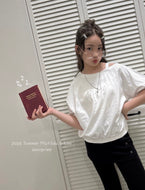 【即納】Matilda&lee オフショルTシャツ　韓国子供服　90〜160 Jr. Wselect - W select  baby kids