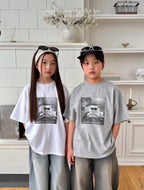 【即納】Matilda&lee  サングラスねこTシャツ　韓国子供服　90〜160 Jr. Wselect - W select  baby kids