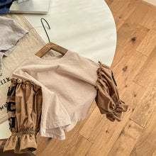 Load image into Gallery viewer, 【予約】 リメイク風ナンバリングTOPS  切り替え　80～130ｃｍ　Wselect - W select  baby kids
