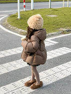 【予約】ベーシック中綿コート　羽織　あったか　冬100～150ｃｍ　Wselect