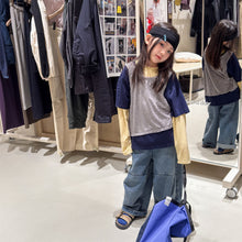 Load image into Gallery viewer, 【予約】レイヤード3色ロンT   春　夏　80～130ｃｍ　Wselect - W select  baby kids
