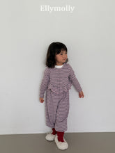Load image into Gallery viewer, 【予約】ロエンフリルカーディガン　ボーダー　AW 韓国  韓国子供服　2026 ELLYMOLLY - W select  baby kids
