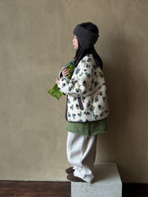 Load image into Gallery viewer, 【予約】花柄ボアコート　羽織　ボア　あったか　冬90～150ｃｍ　Wselect

