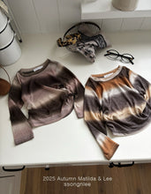 Load image into Gallery viewer, 【即納】 マーブルメッシュロンT　長袖　AW  Matilda&amp;lee 韓国子供服　 Wselect
